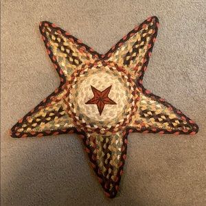 Primitive braided placemat